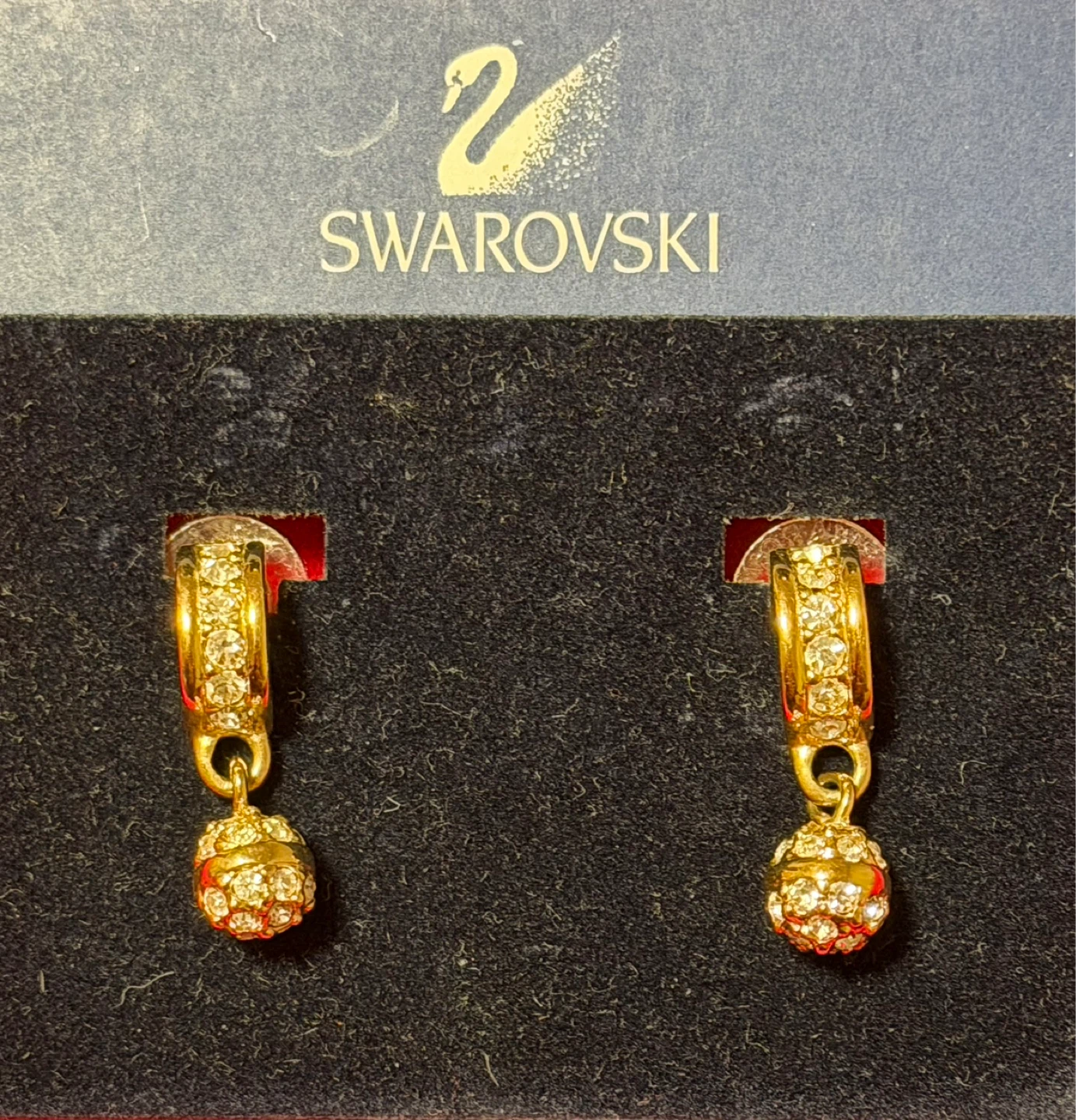 Swarovski Crystal Ball Drop Earrings