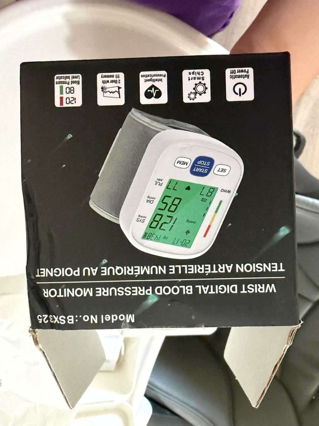 Wrist Digital Blood Pressure Monitor BSX325 - photo 5