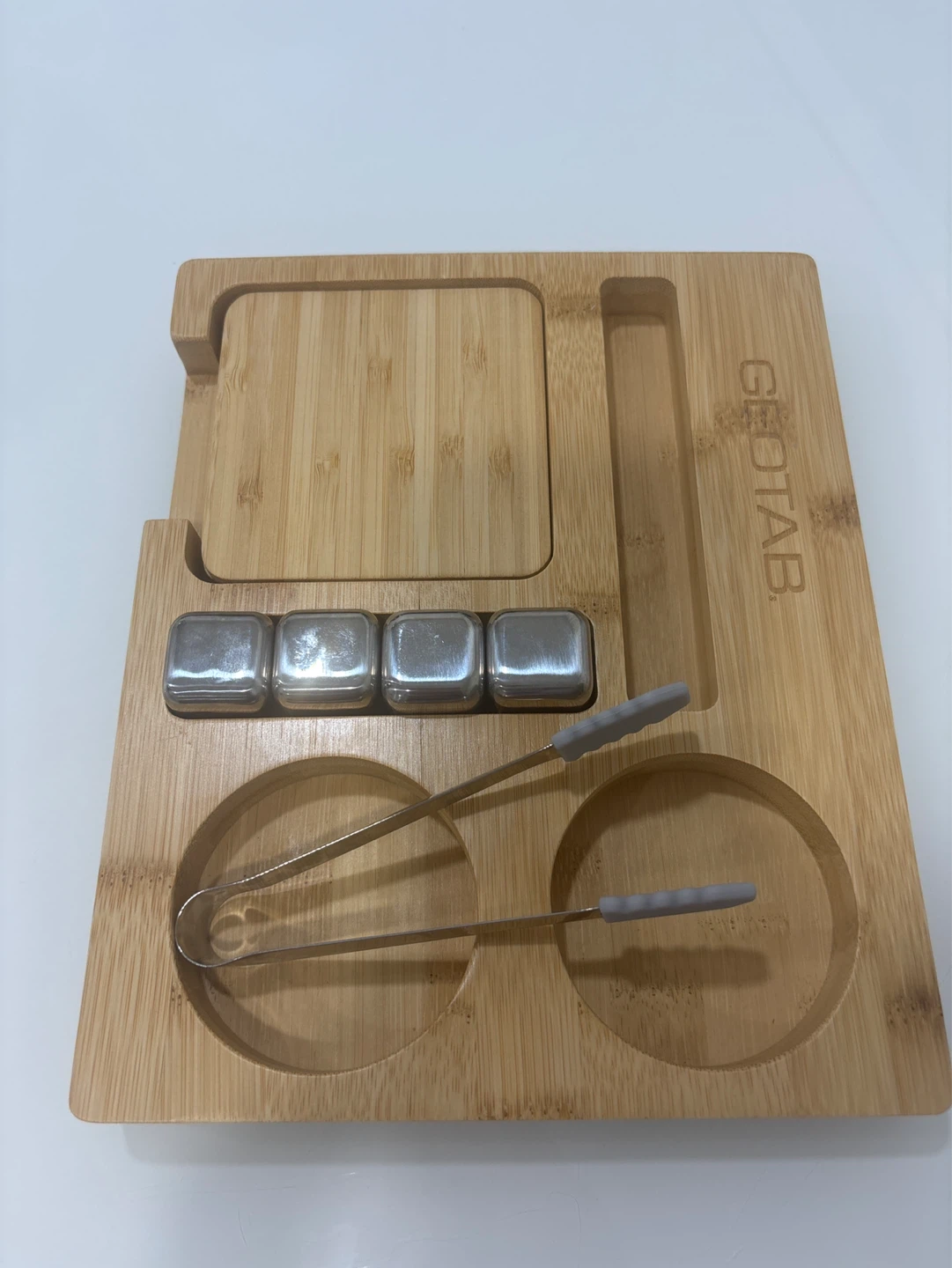 Geotab Bamboo Whiskey set