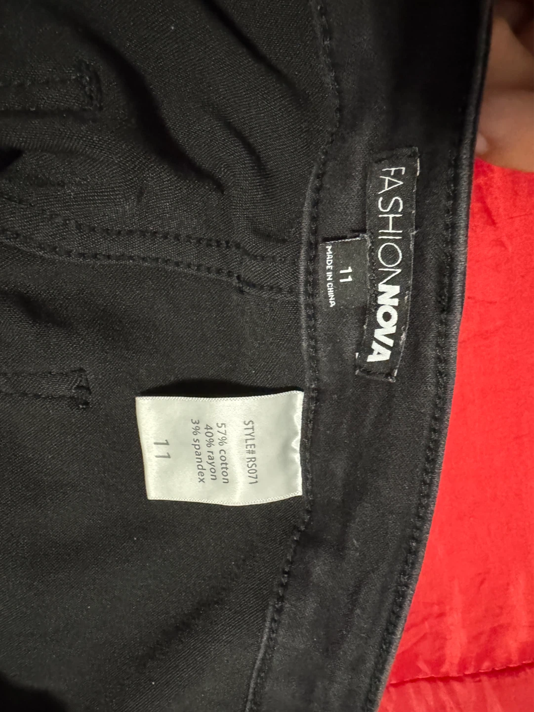 Fashion Nova Black Denim Shorts Size 11 - photo 5