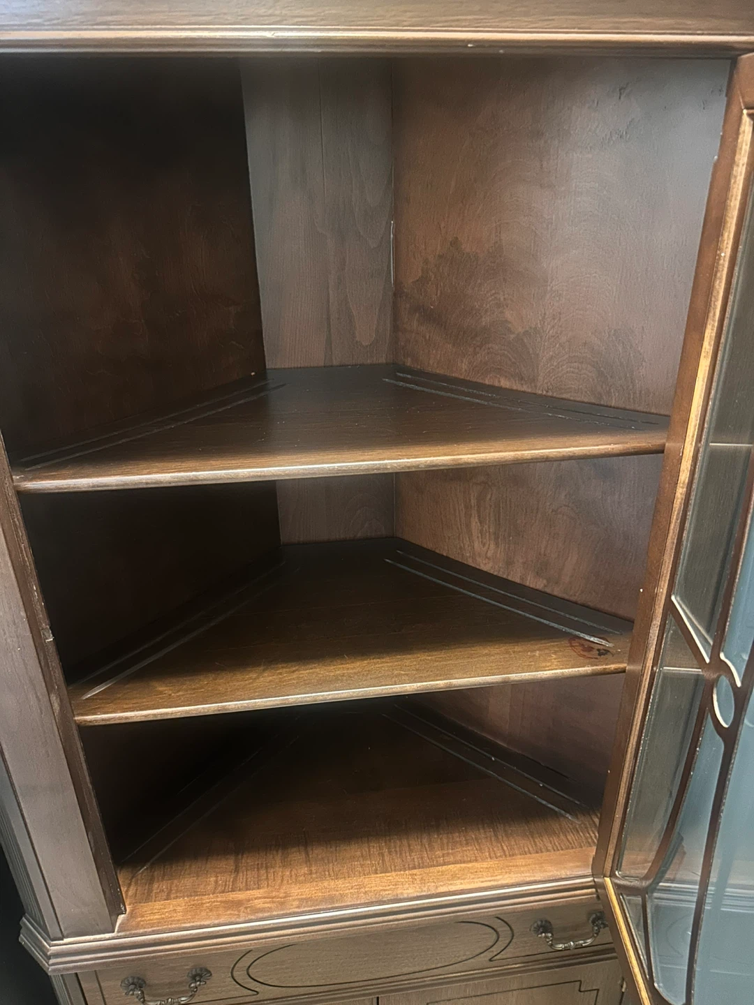 Corner Display Cabinet with Glass Door - photo 2