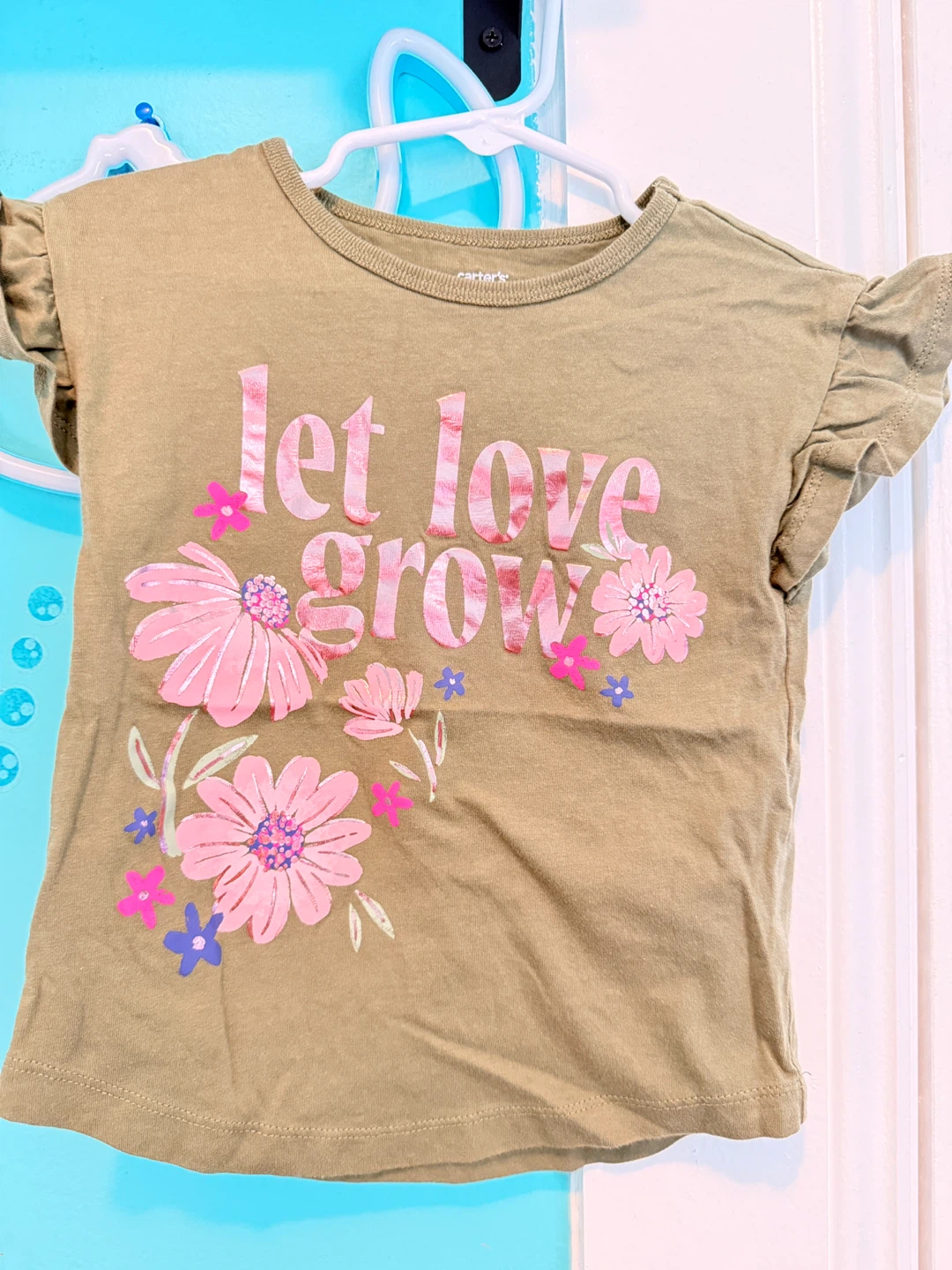 Carter's Toddler Girl "Let Love Grow" T-Shirt Size 3T