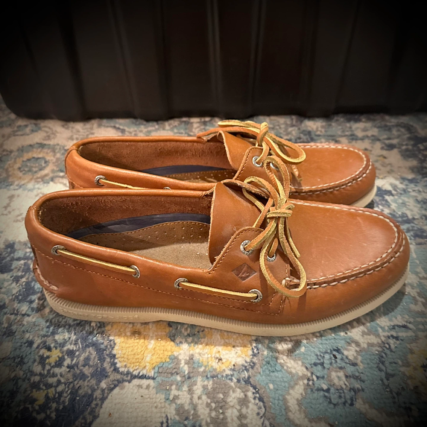 Speery 2-Eye Boat Deck Shoe - Men’s 9.5 - Light Brown
