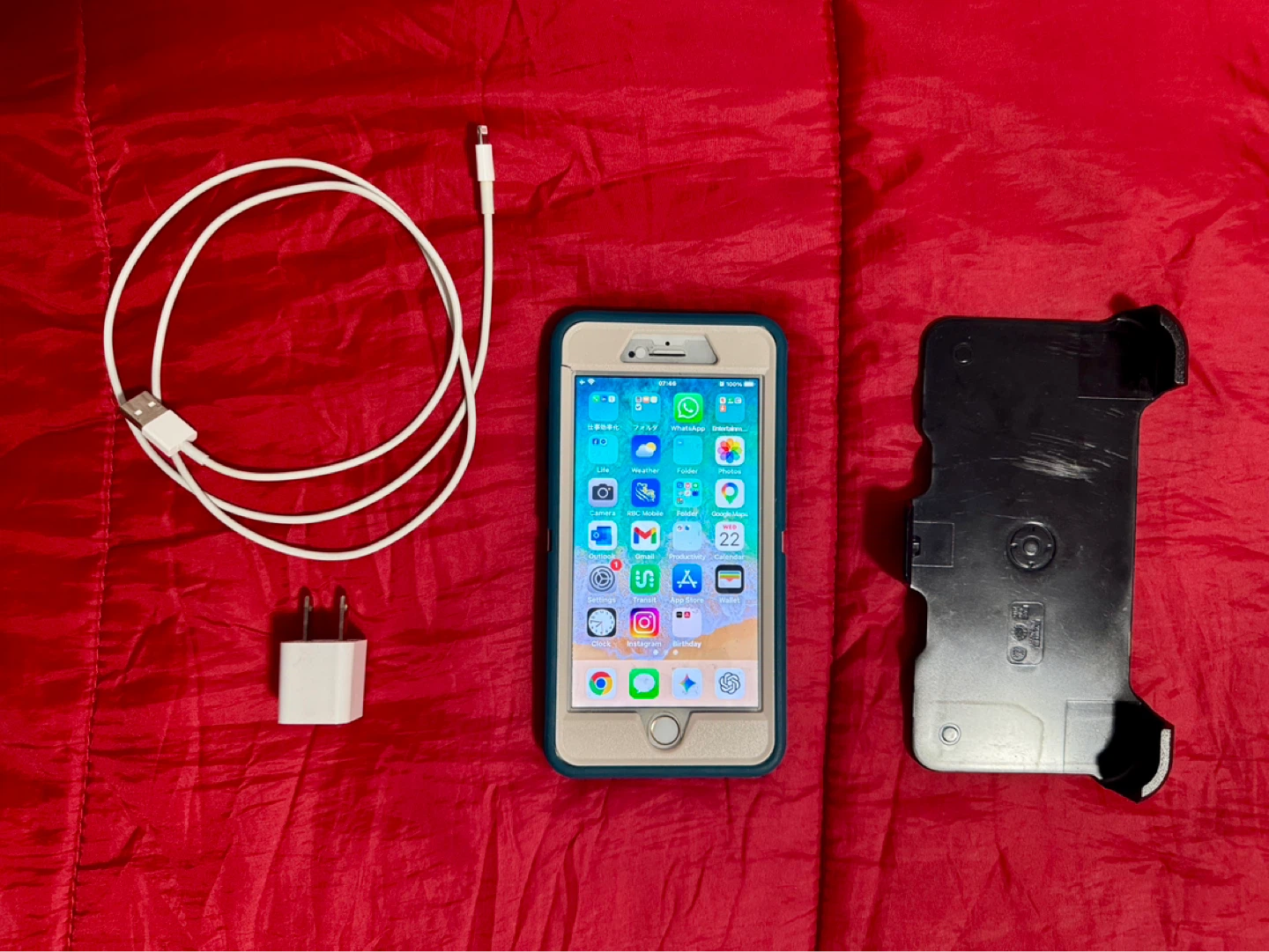 iPhone 8 Plus 64GB Gold with Otterbox Case and Accessories