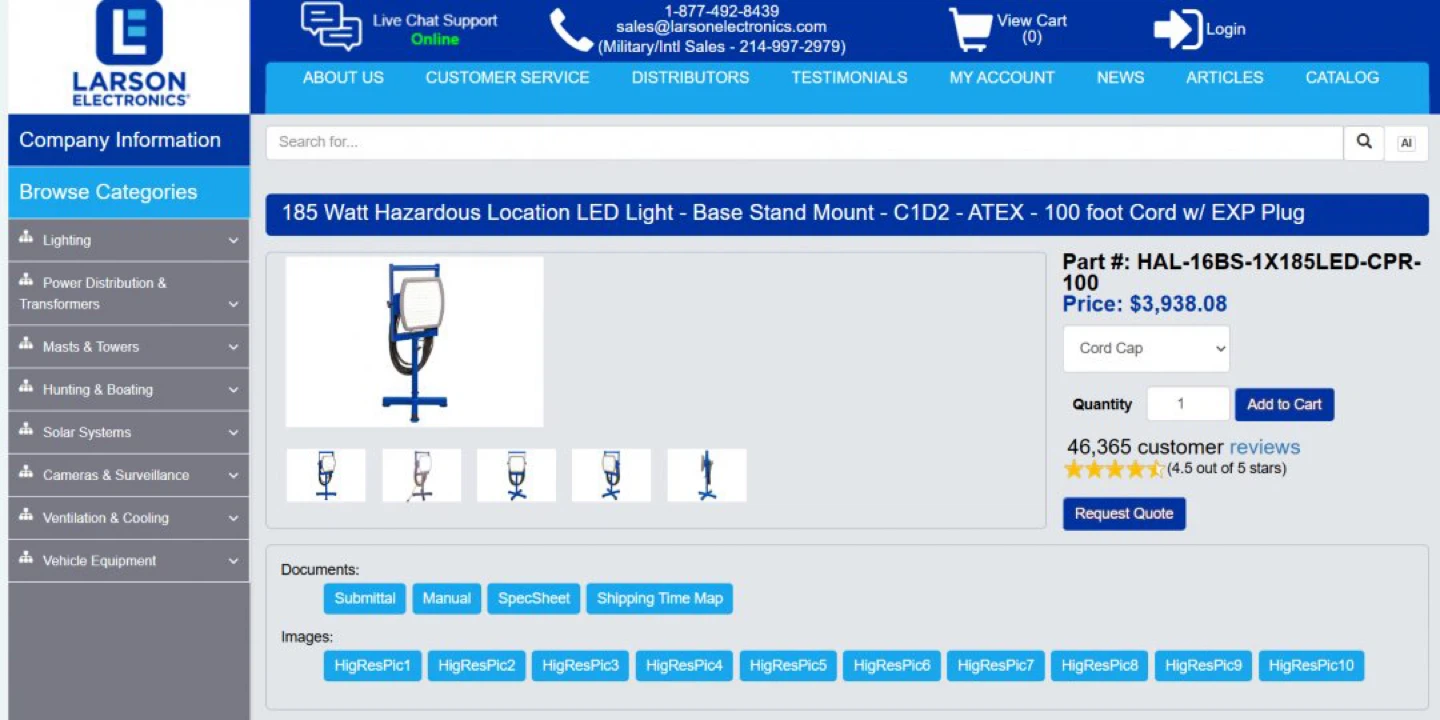 Larson Electronics 185W LED Light - photo 2