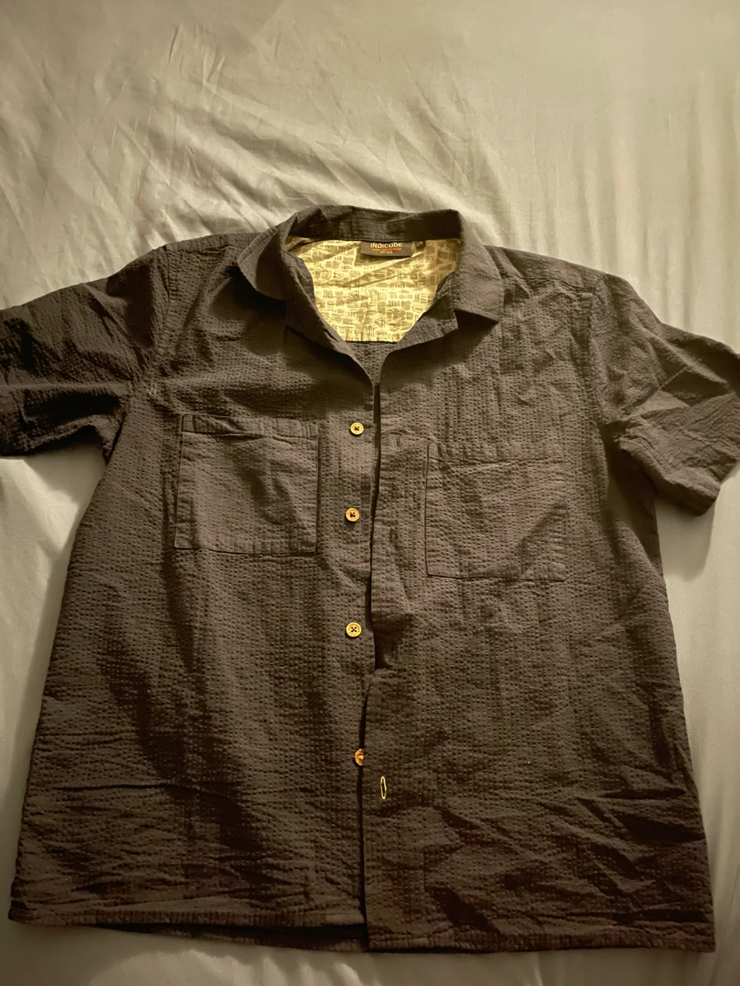 Men's Short Sleeve Button-Up Shirt