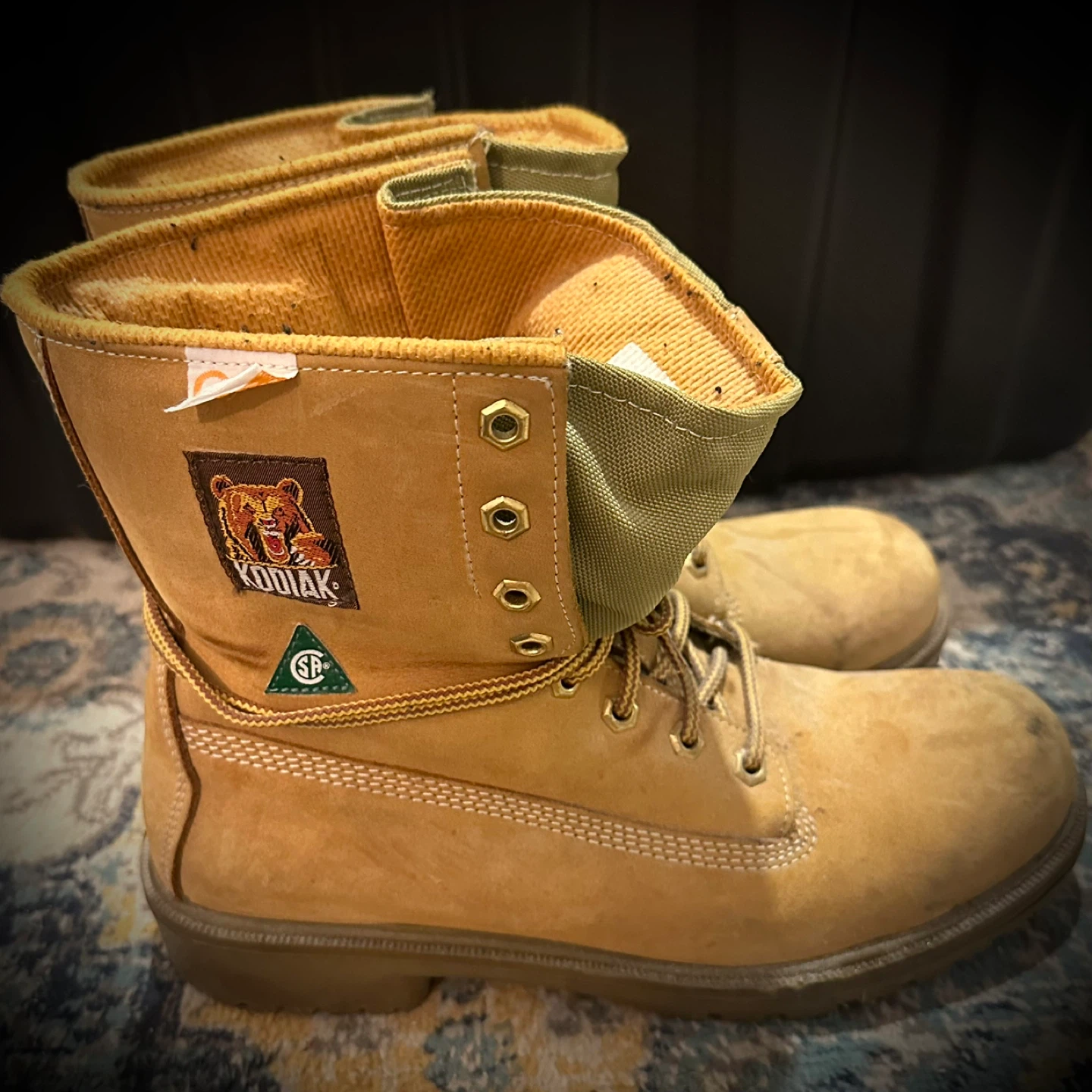 Kodiak Steel Toe Work Boots Men’s Size 9