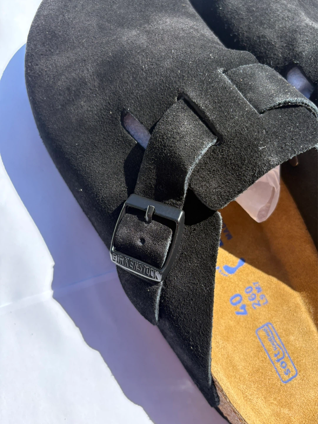 Birkenstock Black Suede Clogs - Size 40 - photo 4