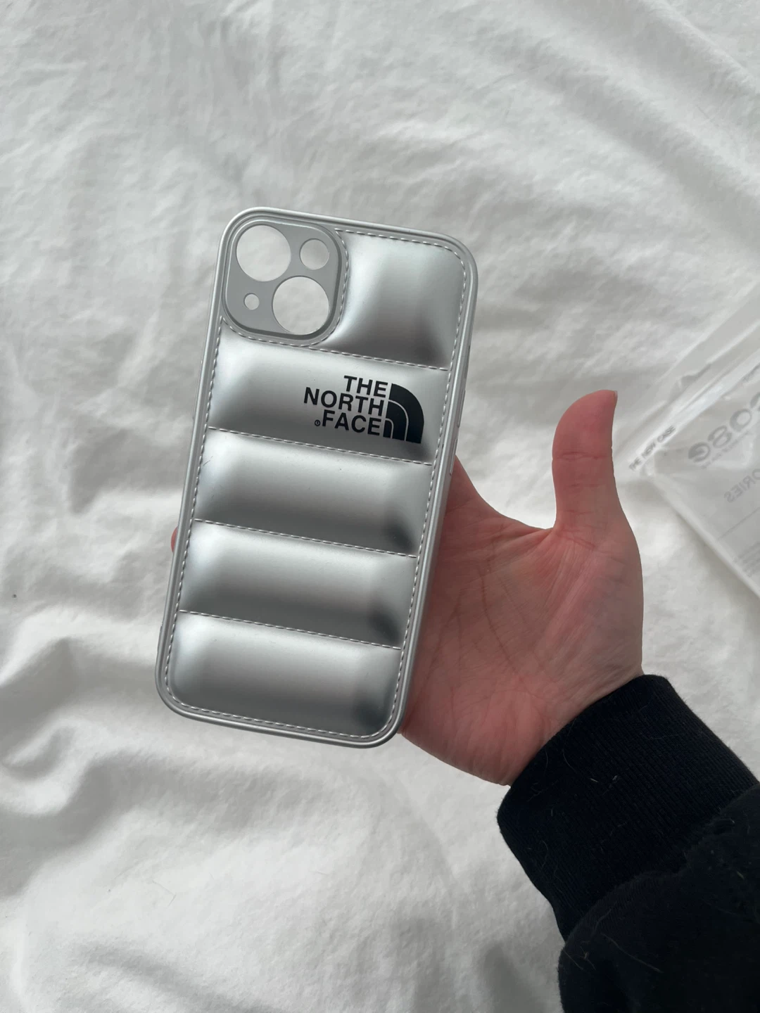 The North Face Puffer iPhone 13 Case - Silver - photo 2