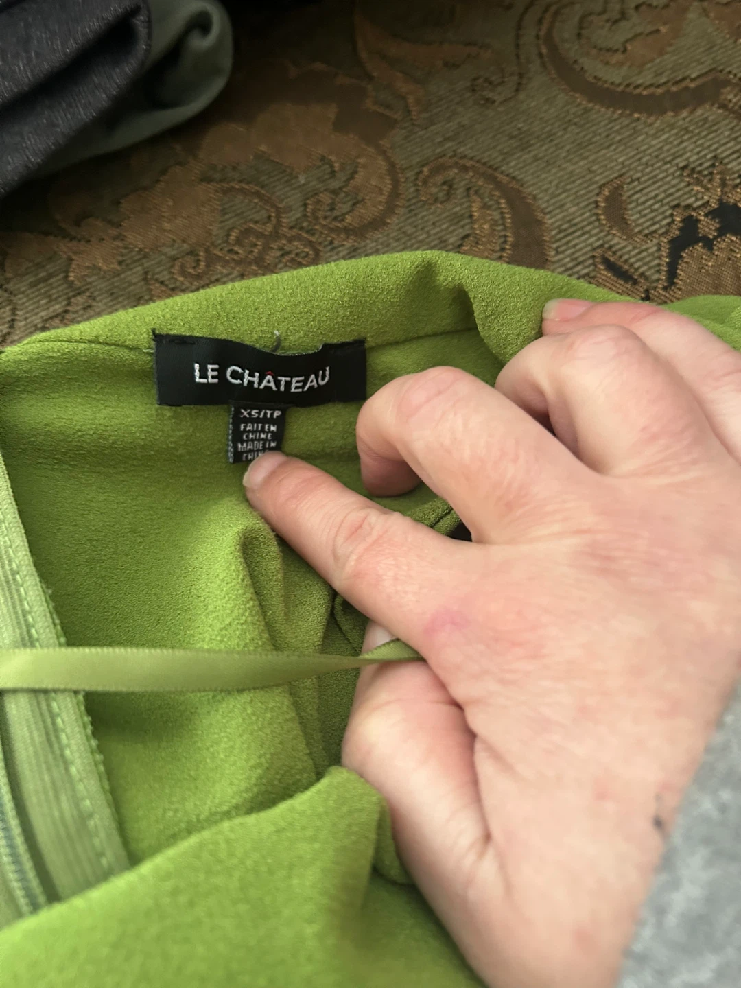 LE CHATEAU Green Sleeveless Top - XS/TP - photo 2