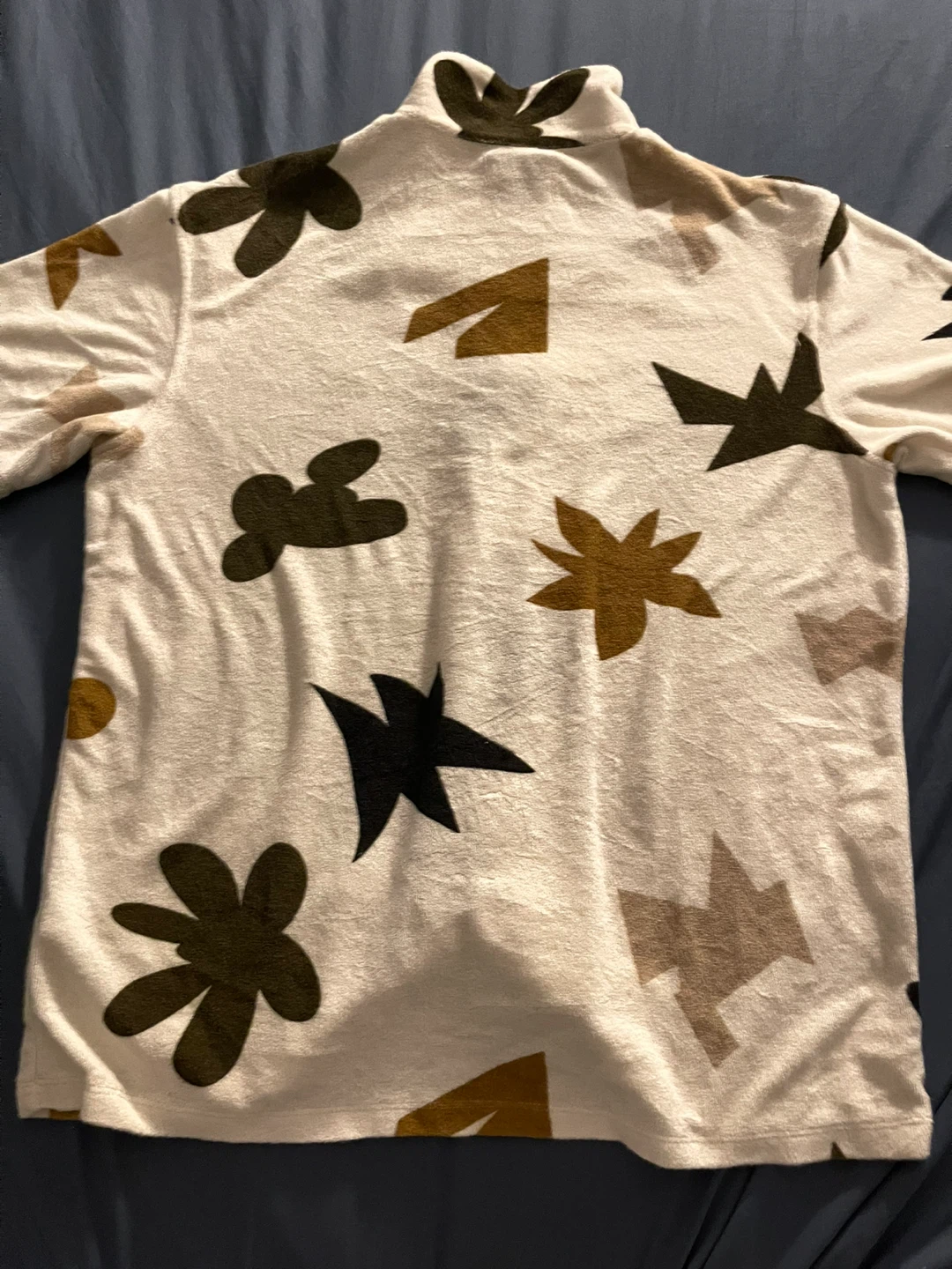ZARA Textured Abstract Print Shirt - photo 2