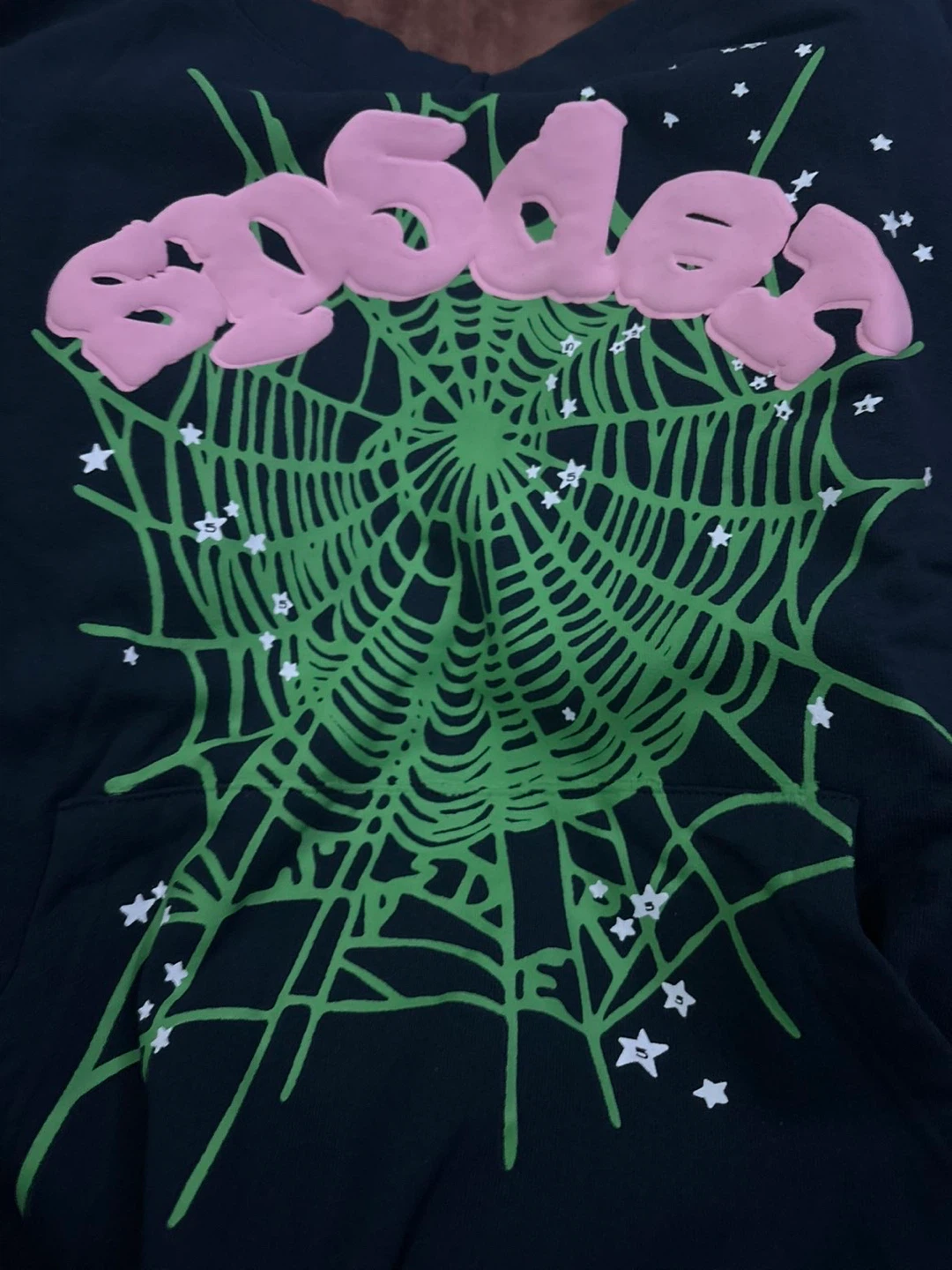 Sp5der Hoodie - Black, Size S - photo 3