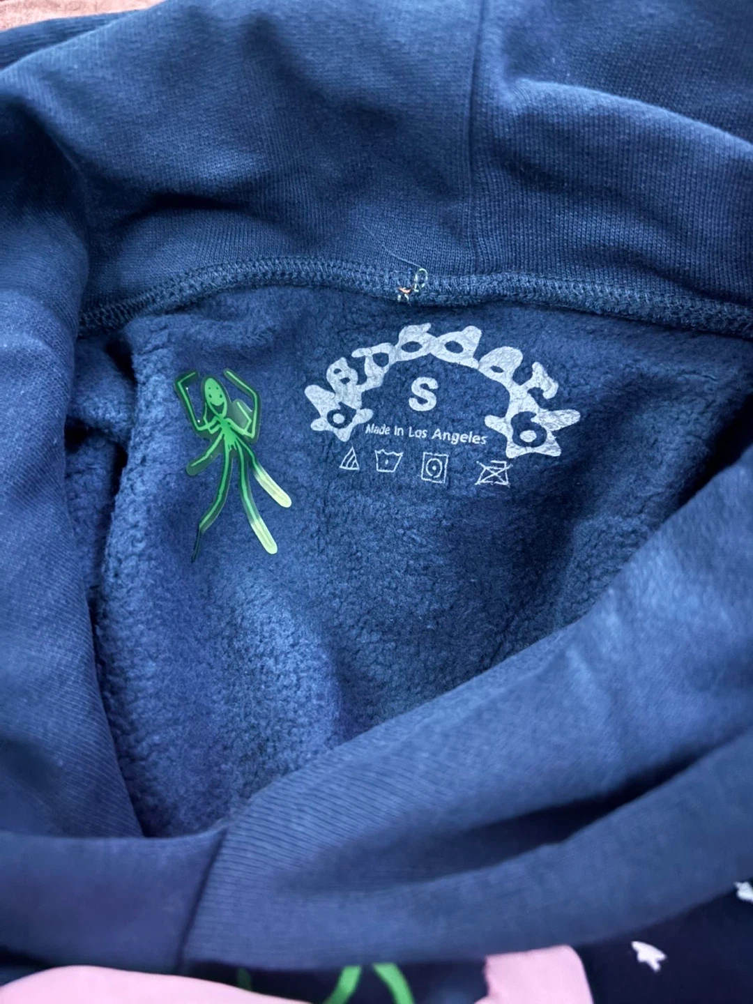 Sp5der Hoodie - Black, Size S