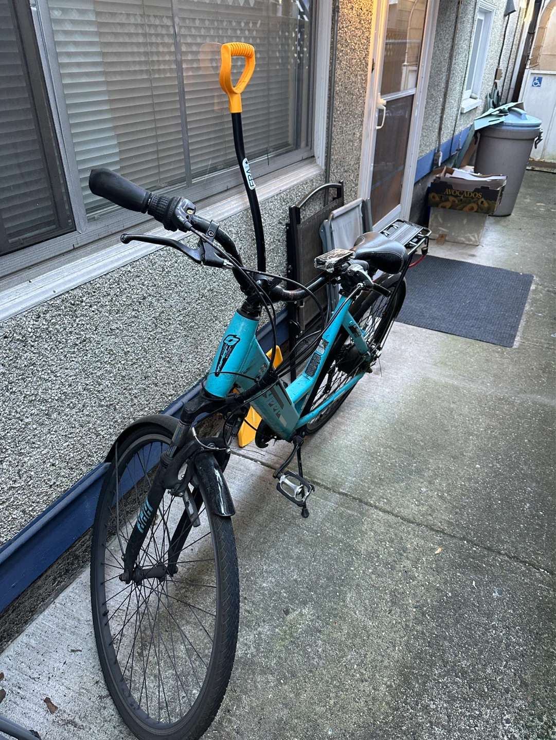 Blue Electric Bike