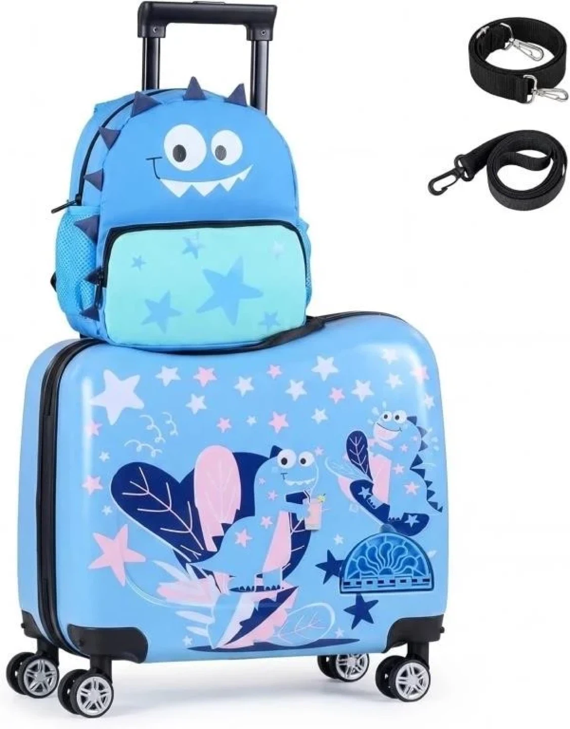 Kids Ride-On Suitcase with Matching Backpack