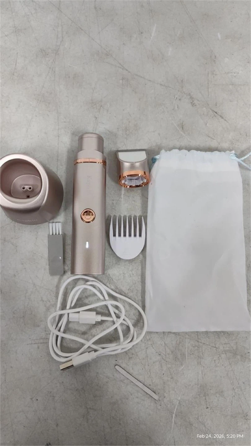 Rose Gold Rechargeable Lady Shaver with Accessories - photo 3