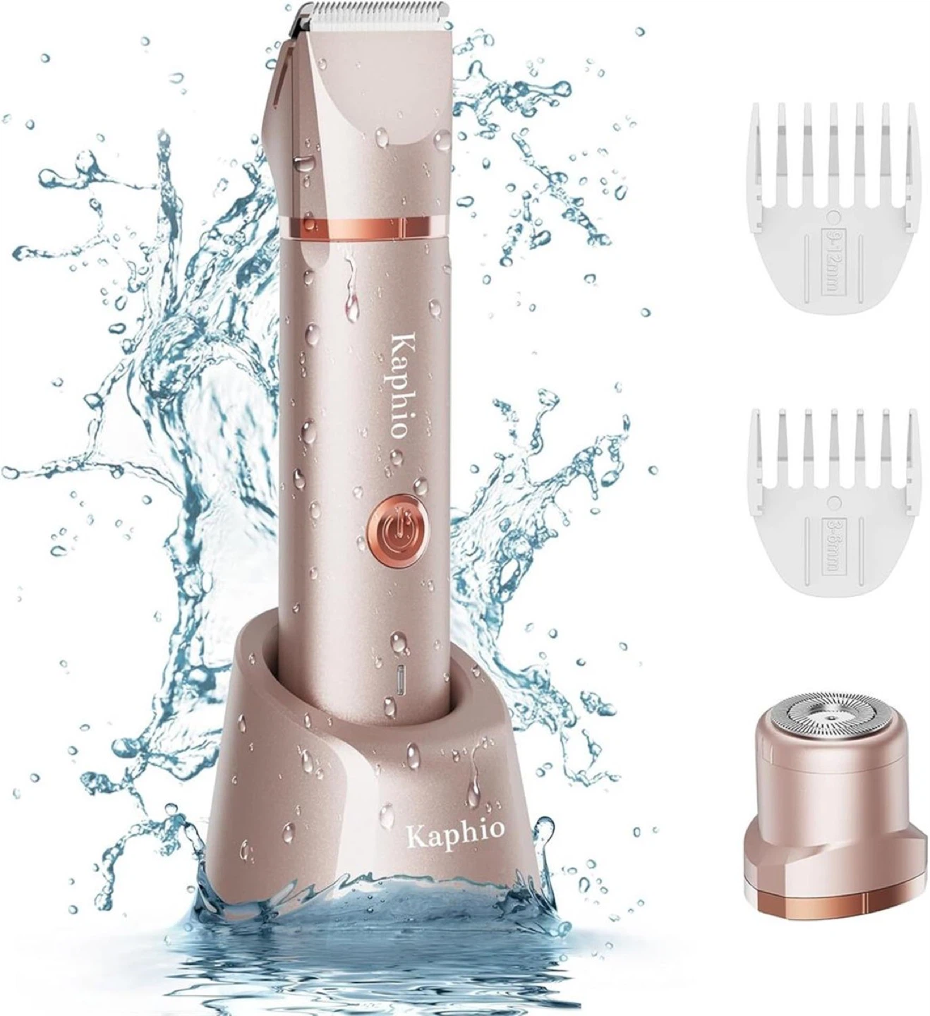 Rose Gold Rechargeable Lady Shaver with Accessories