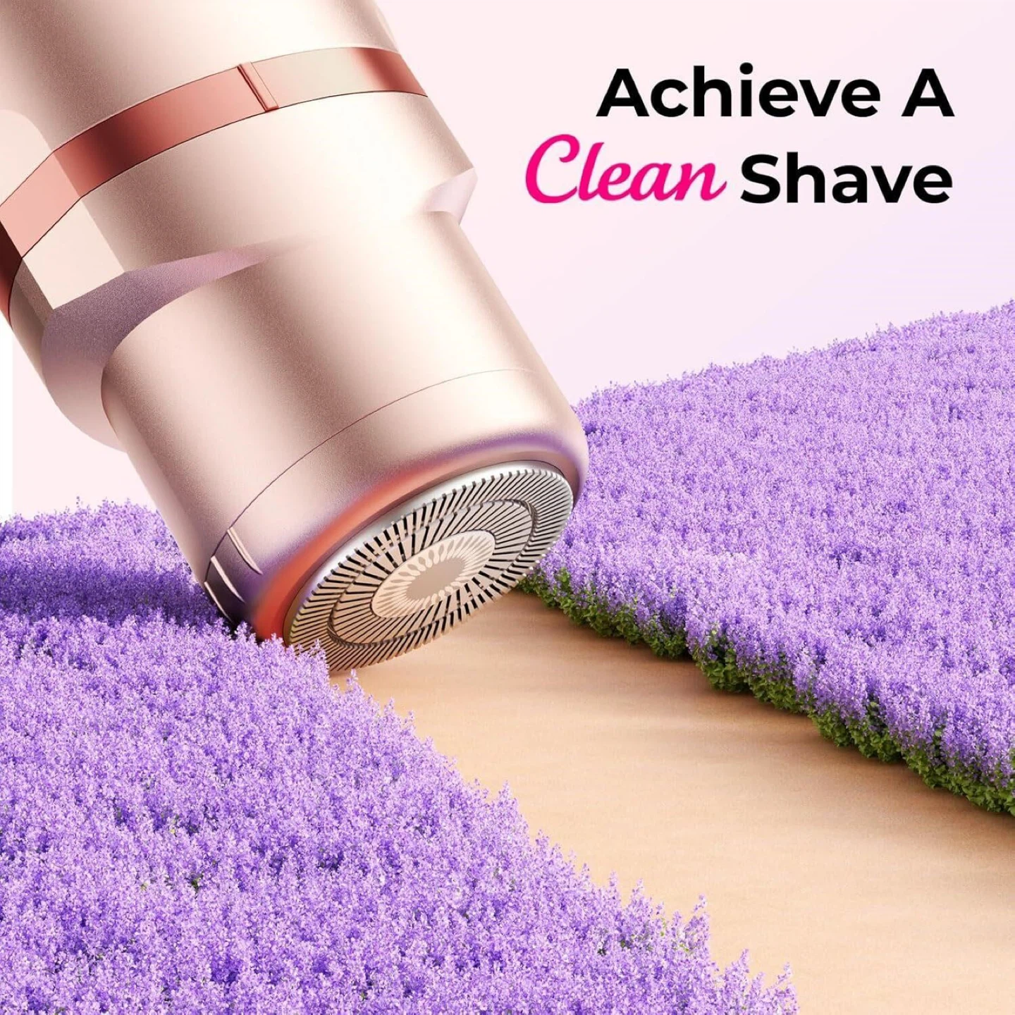 Rose Gold Rechargeable Lady Shaver with Accessories - photo 2