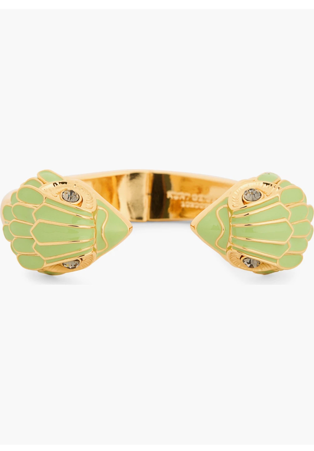 Kurt Geiger Green Enamel Animal Head Bangle Bracelet