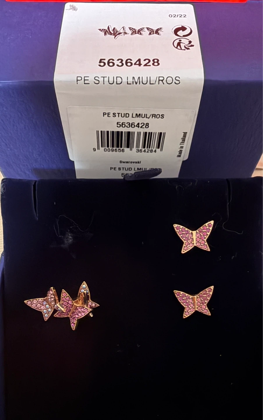 Swarovski  Butterfly Earrings - photo 2