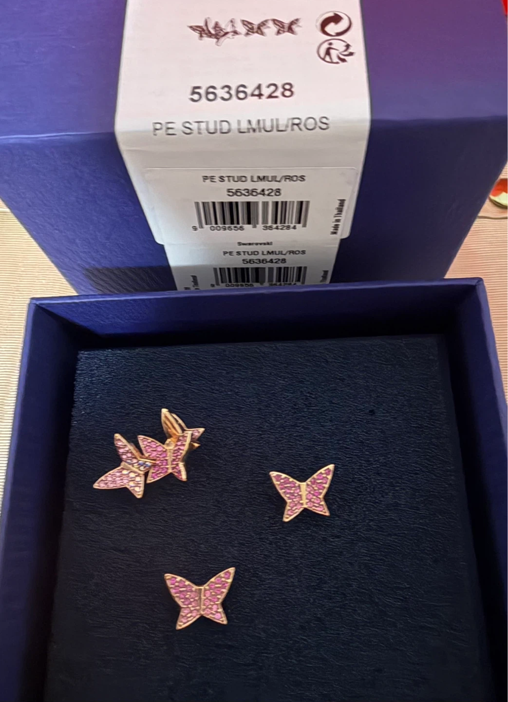 Swarovski  Butterfly Earrings