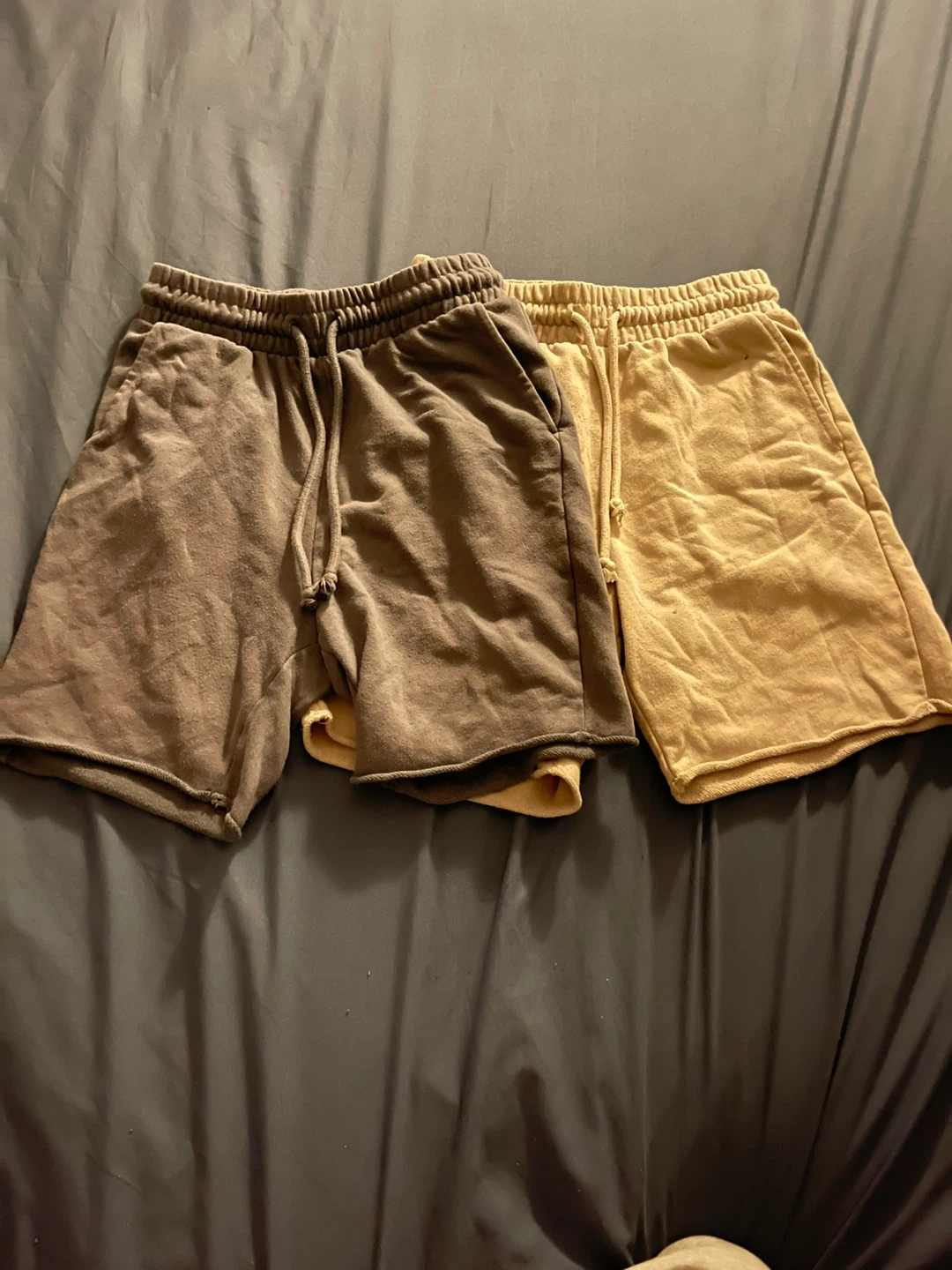 H&M Pair of Sweat Shorts - Brown & Tan