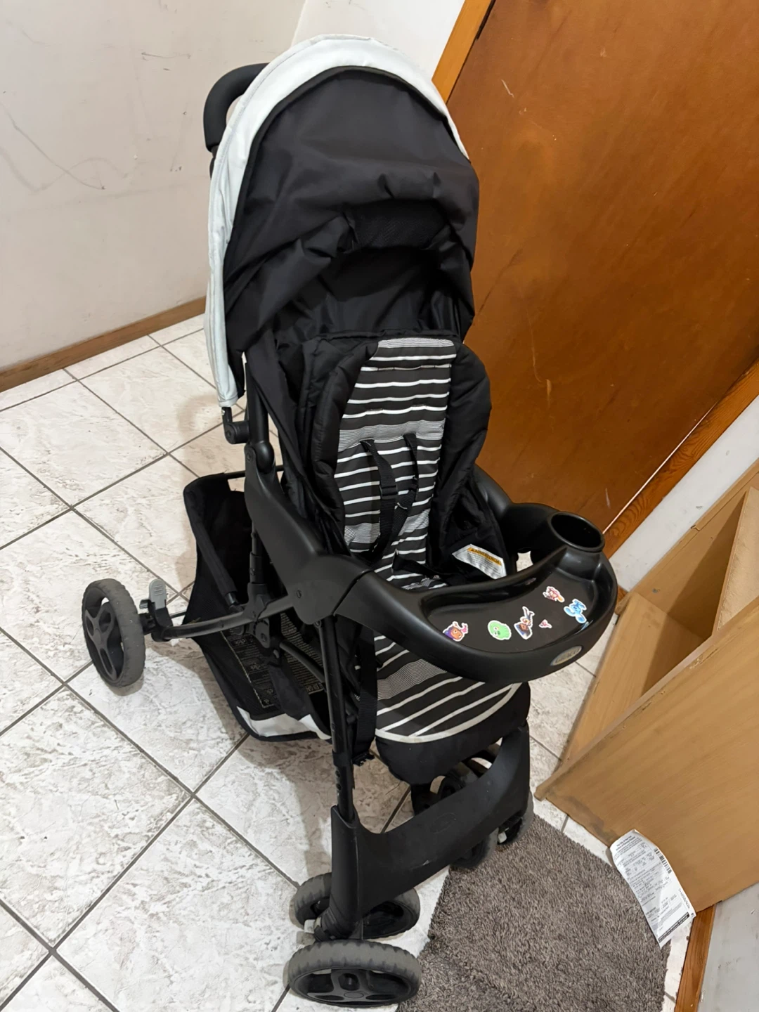 Graco black stroller