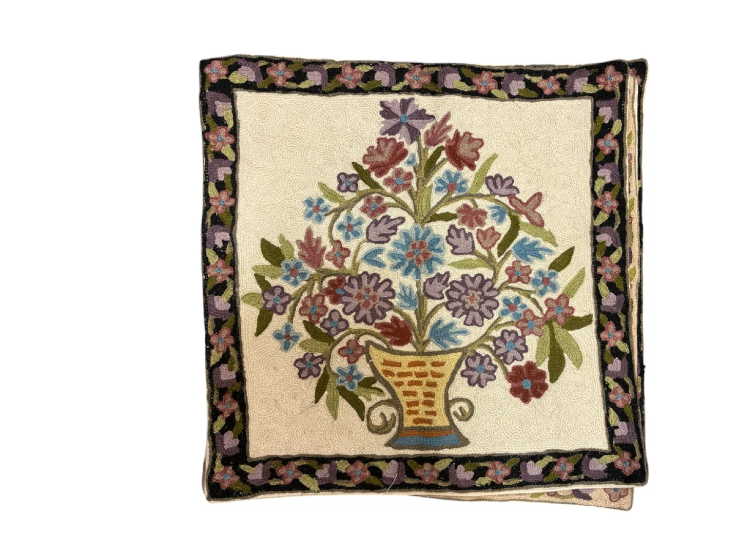 $10 ea Embroidered Floral Pillow Cover