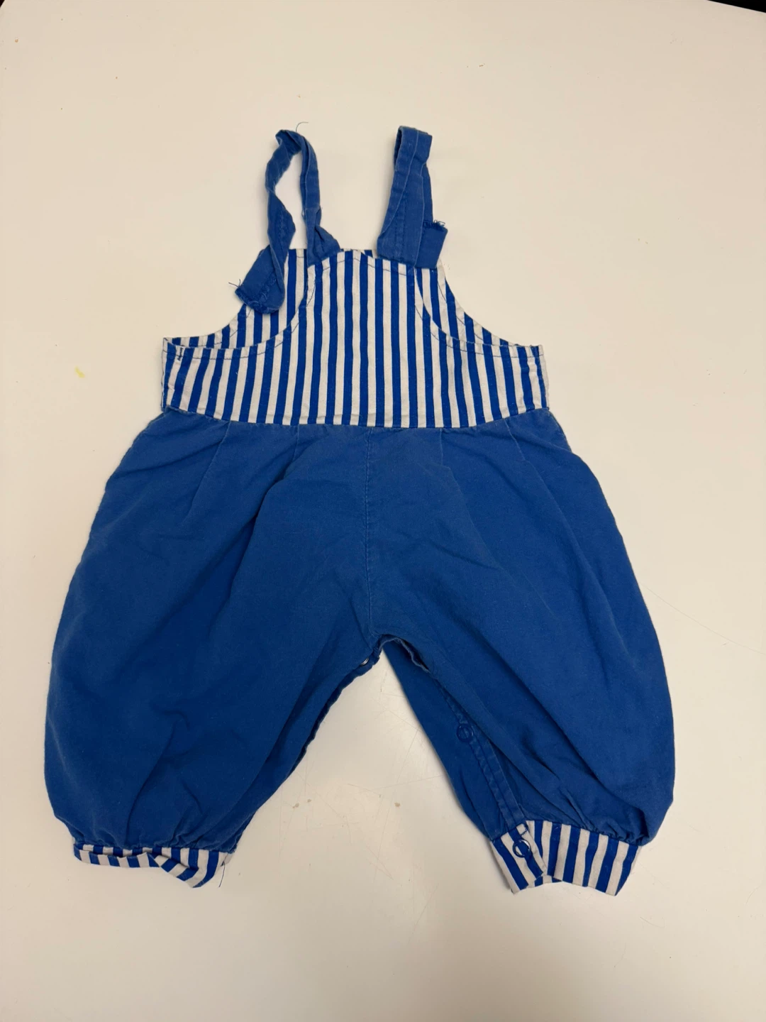 90’s Vintage Baby Overalls with Bear Embroidery - photo 4