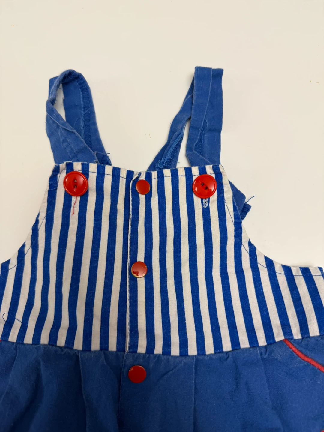 90’s Vintage Baby Overalls with Bear Embroidery - photo 3