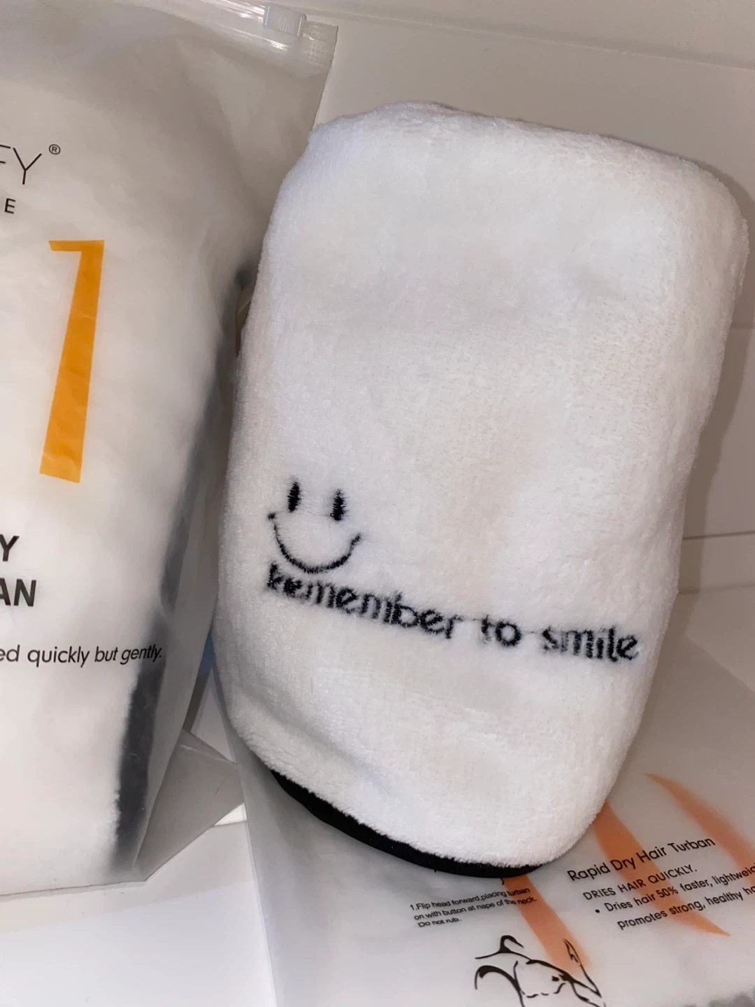 Set of 2 - Rapid Dry Hair Towel - Soft Microfiber 🌱 - photo 2