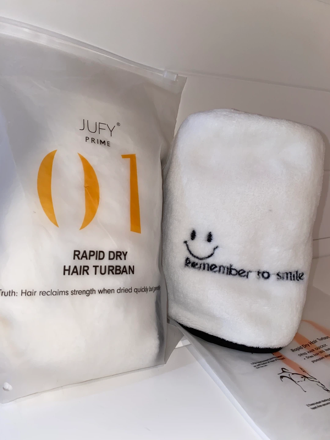 Set of 2 - Rapid Dry Hair Towel - Soft Microfiber 🌱