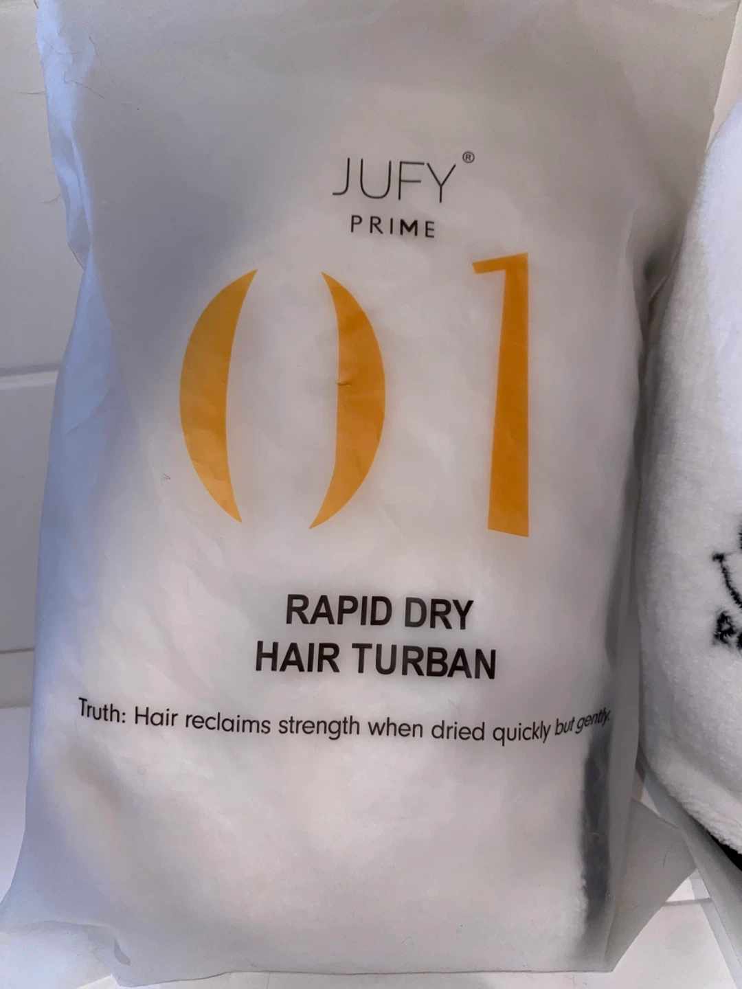 Set of 2 - Rapid Dry Hair Towel - Soft Microfiber 🌱 - photo 3