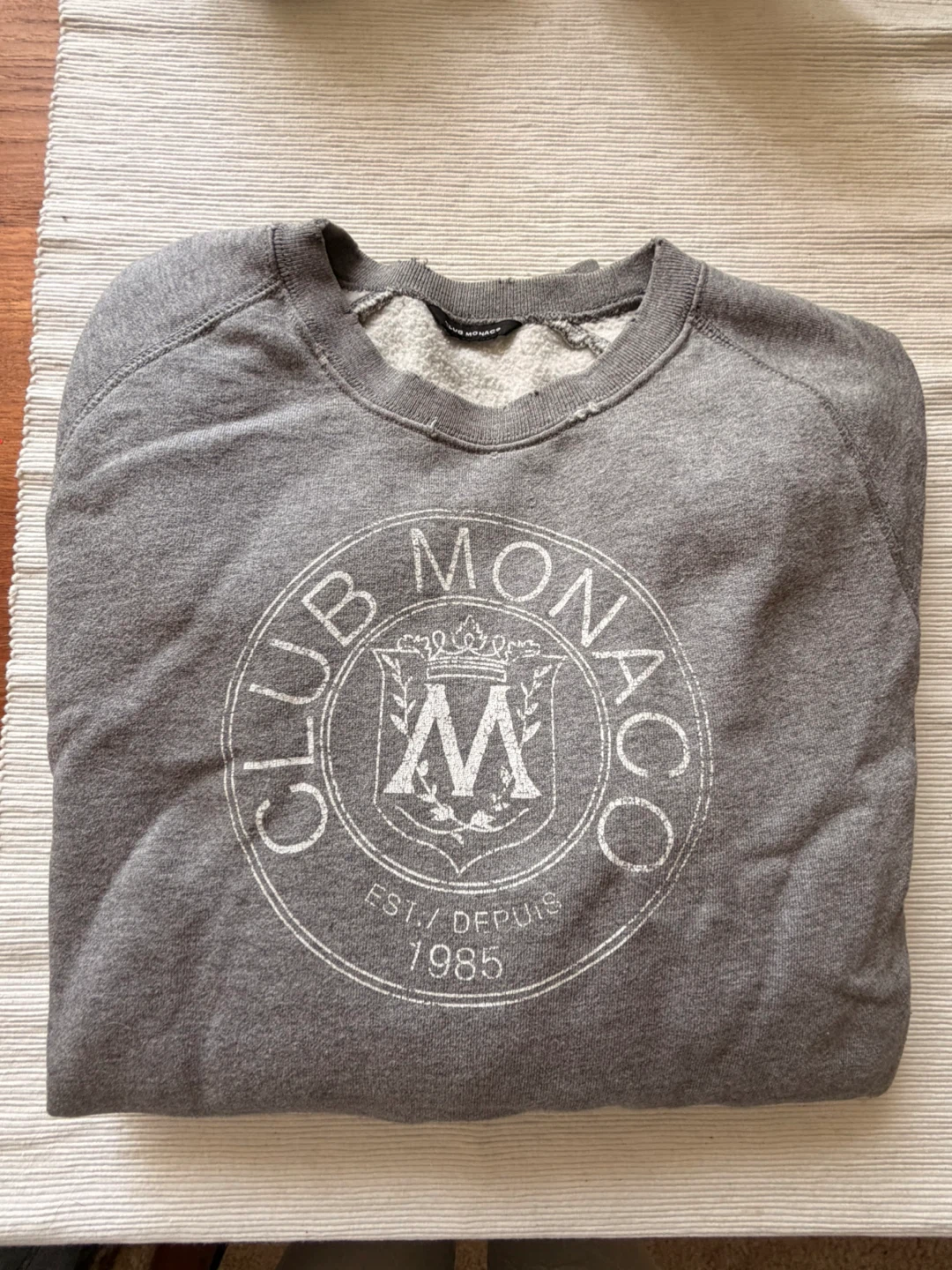 Club Monaco Grey Crewneck Sweatshirt