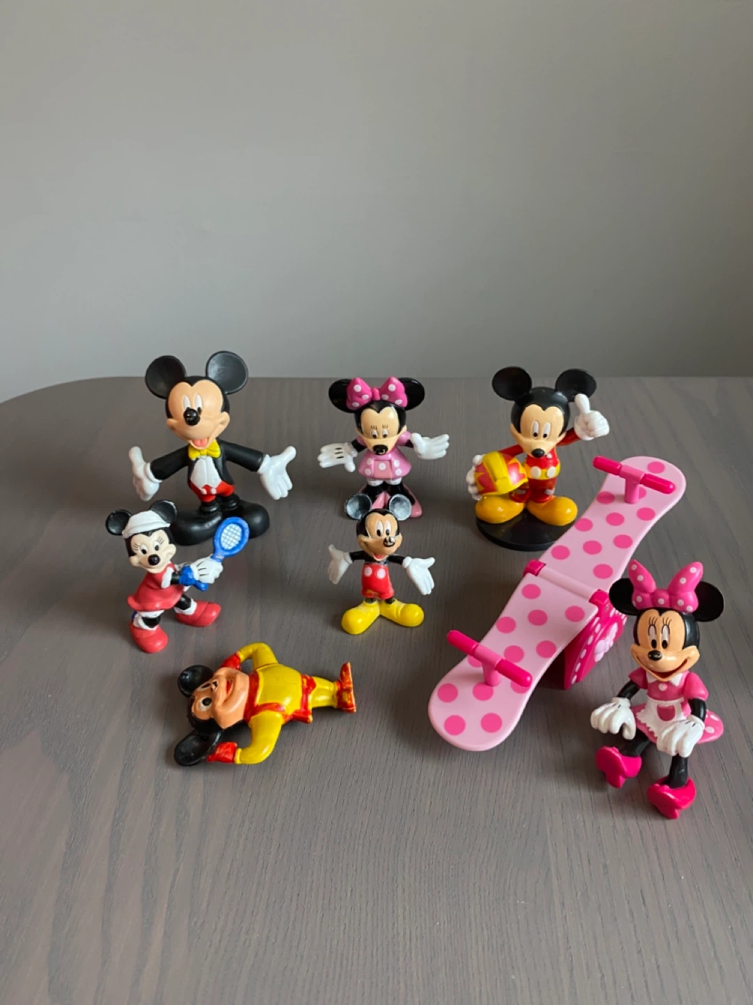 Vintage Mickey Mouse Action Figures