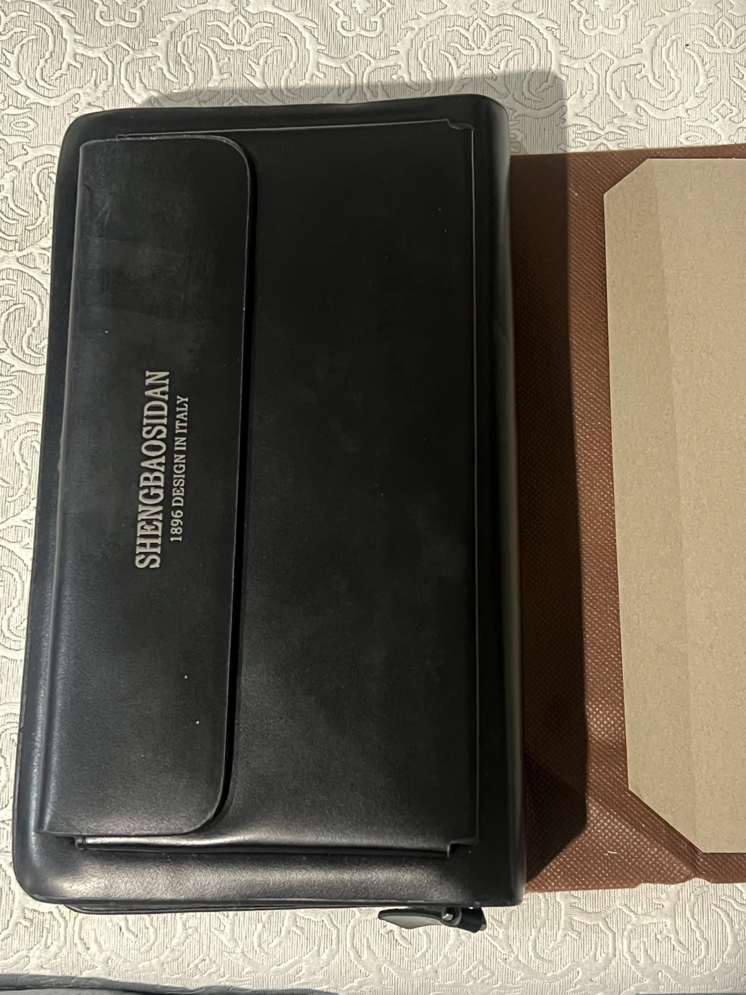Black Zippered Organizer Wallet