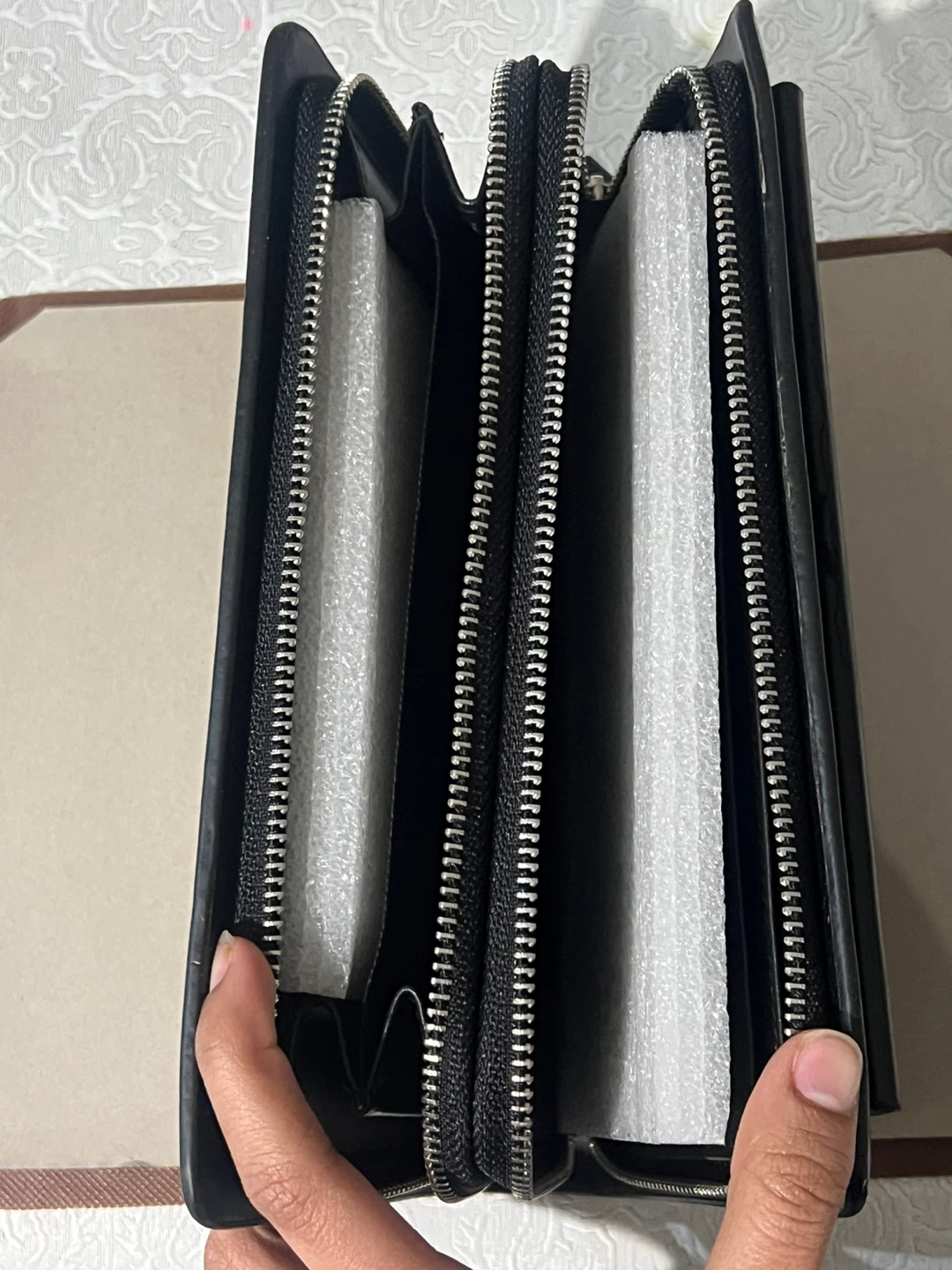 Black Zippered Organizer Wallet - photo 3