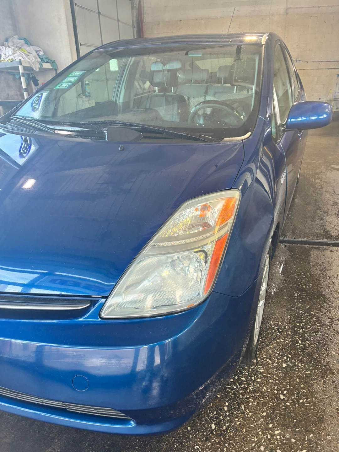 Blue Toyota Prius Hybrid