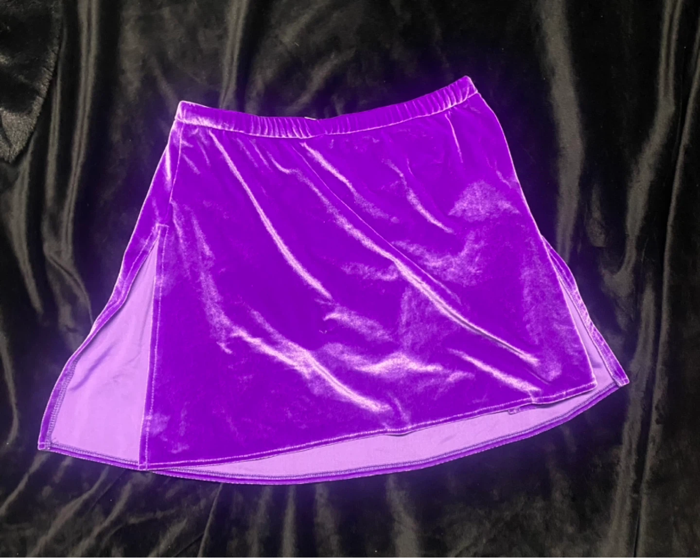 🌱  Jerry’s Figure Skating Skirt - Purple Velvet - Adult Medium - photo 4