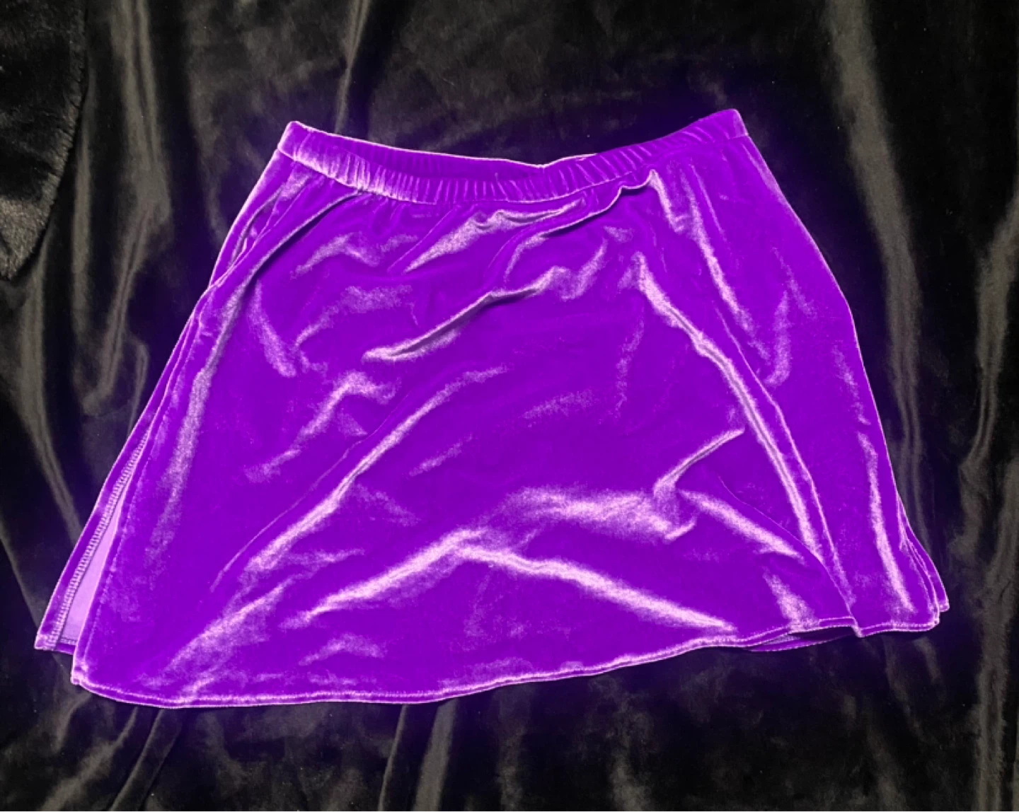 🌱  Jerry’s Figure Skating Skirt - Purple Velvet - Adult Medium - photo 5