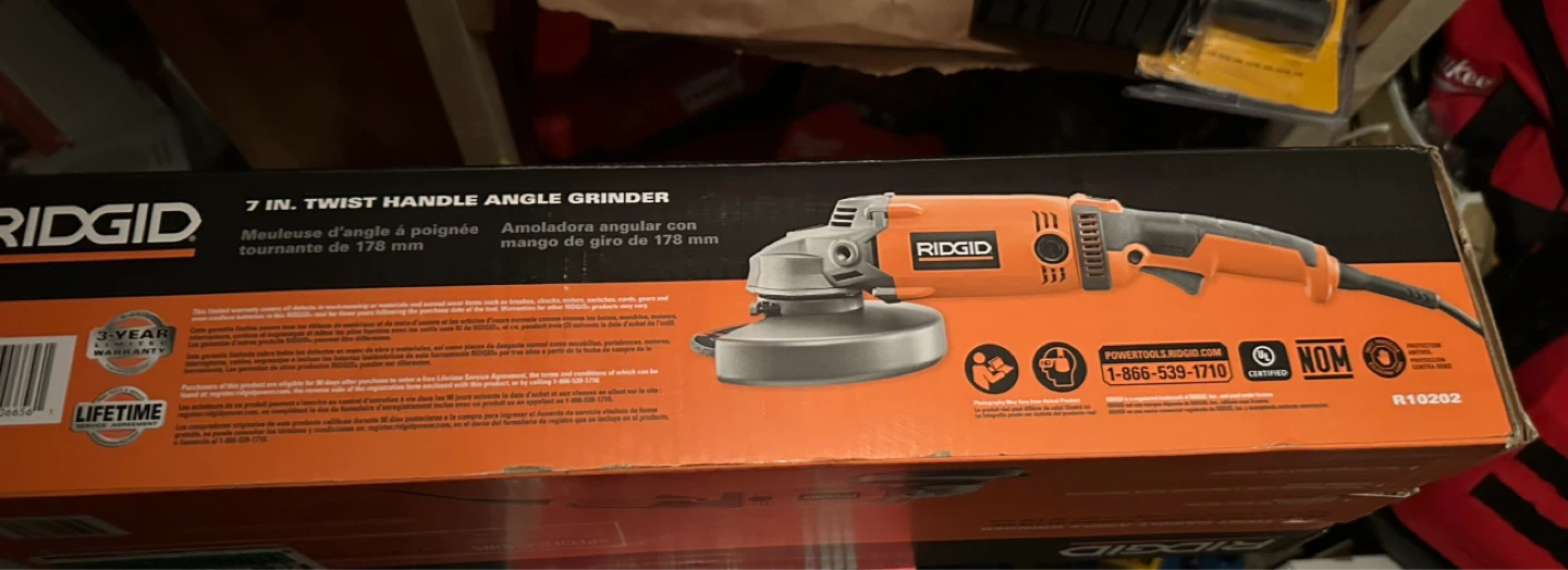 RIDGID 7-inch Twist Handle Angle Grinder - photo 2