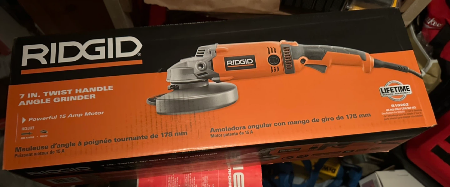 RIDGID 7-inch Twist Handle Angle Grinder - photo 3