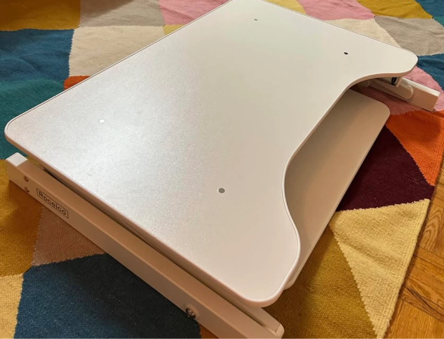 Rocelco White Standing Desk Converter - photo 3