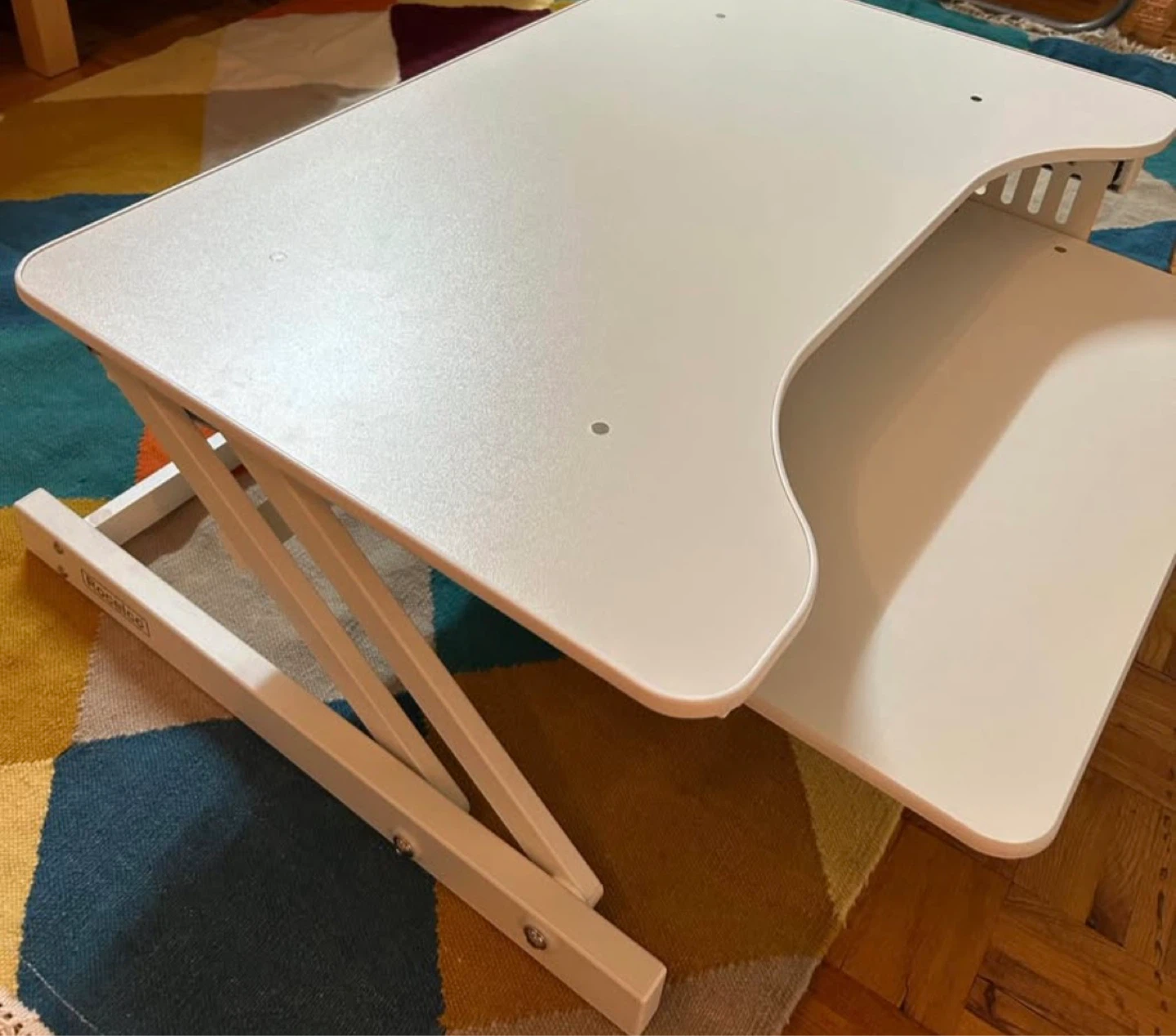 Rocelco White Standing Desk Converter - photo 5
