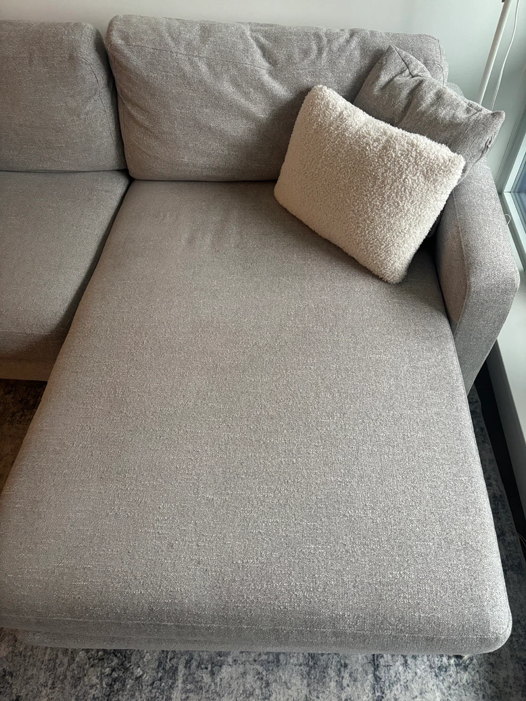 Grey Sectional Sofa with Chaise - photo 4