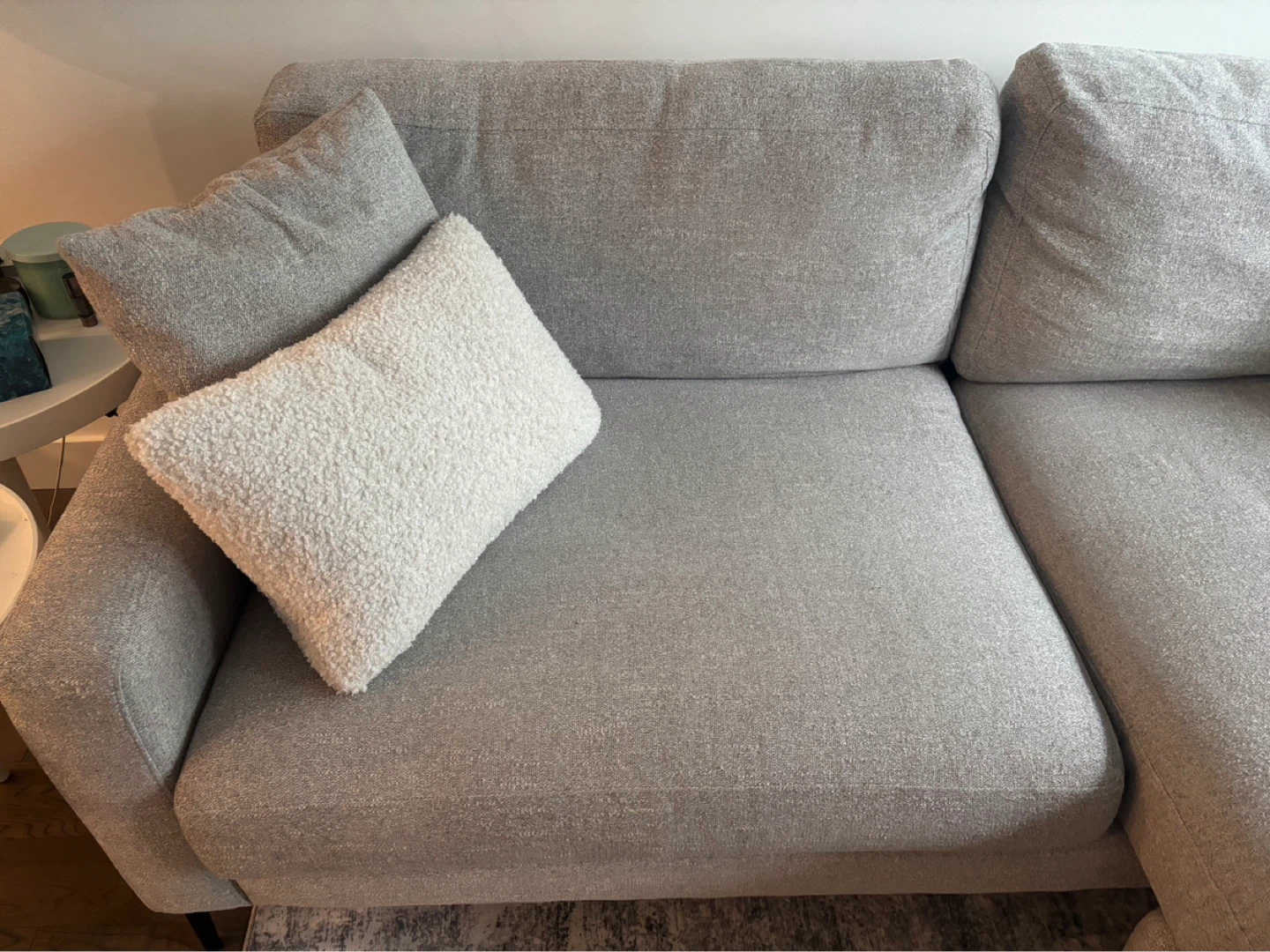 Grey Sectional Sofa with Chaise - photo 3