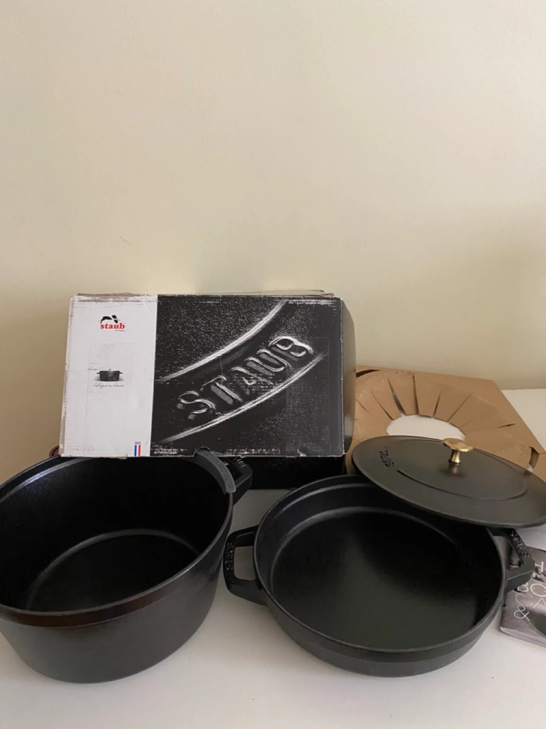 Staub Black Cocotte and Fry Pan Set 24cm - photo 2