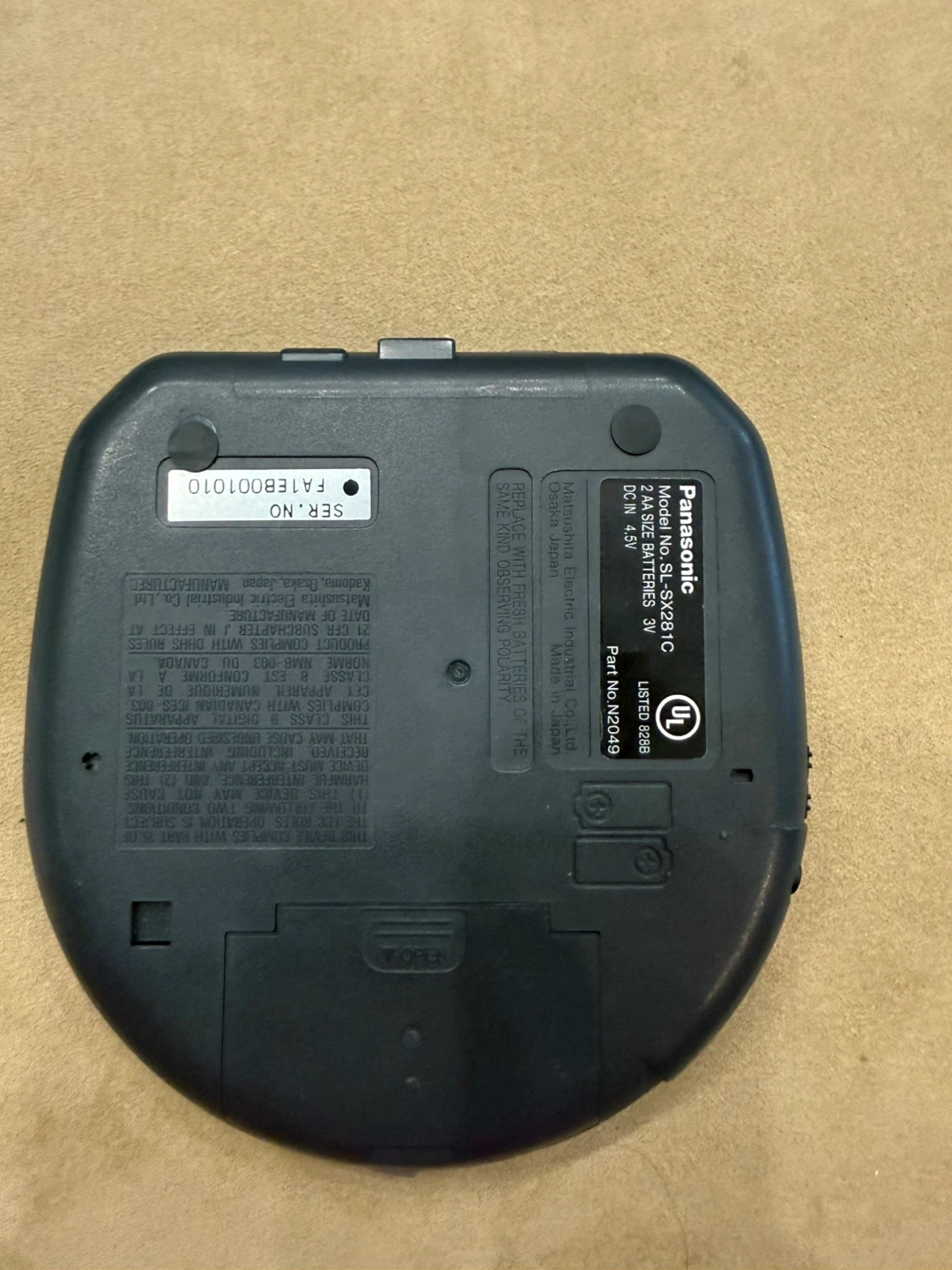 Panasonic SL-SX281C Car/Portable CD Player - photo 2