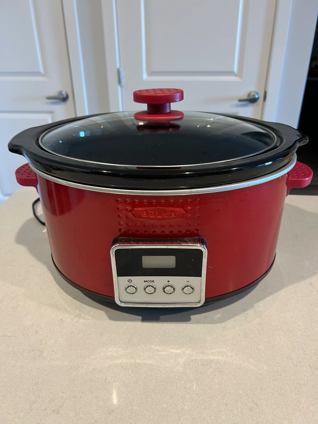 Bella 6-Quart Slow Cooker - Red
