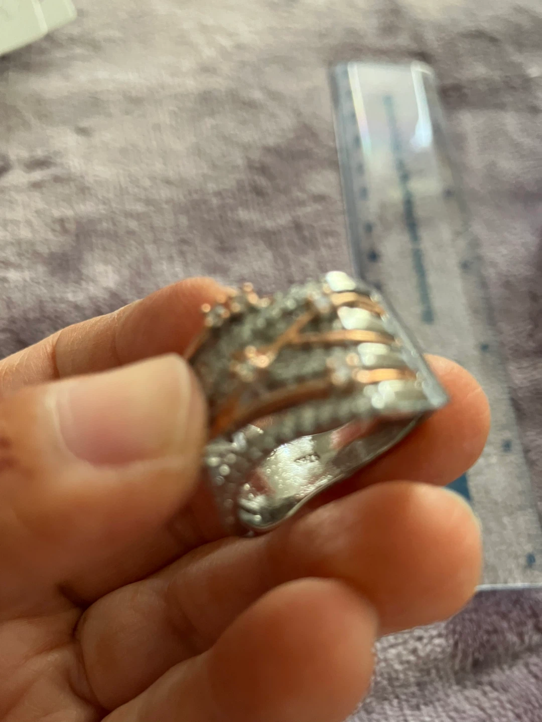 Flash sale ⚡️- S925 sterling silver Ring with Rose Gold Detail - photo 2